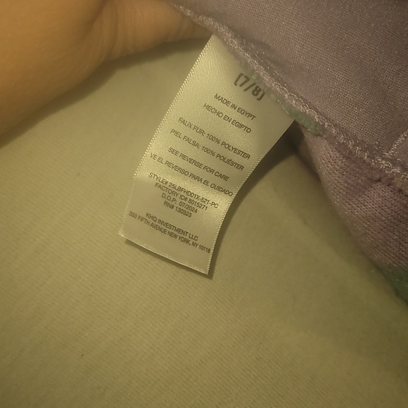 Lucky Brand Lavender white Mint butterfly shearling fleece jacket coat small - Picture 3 of 6